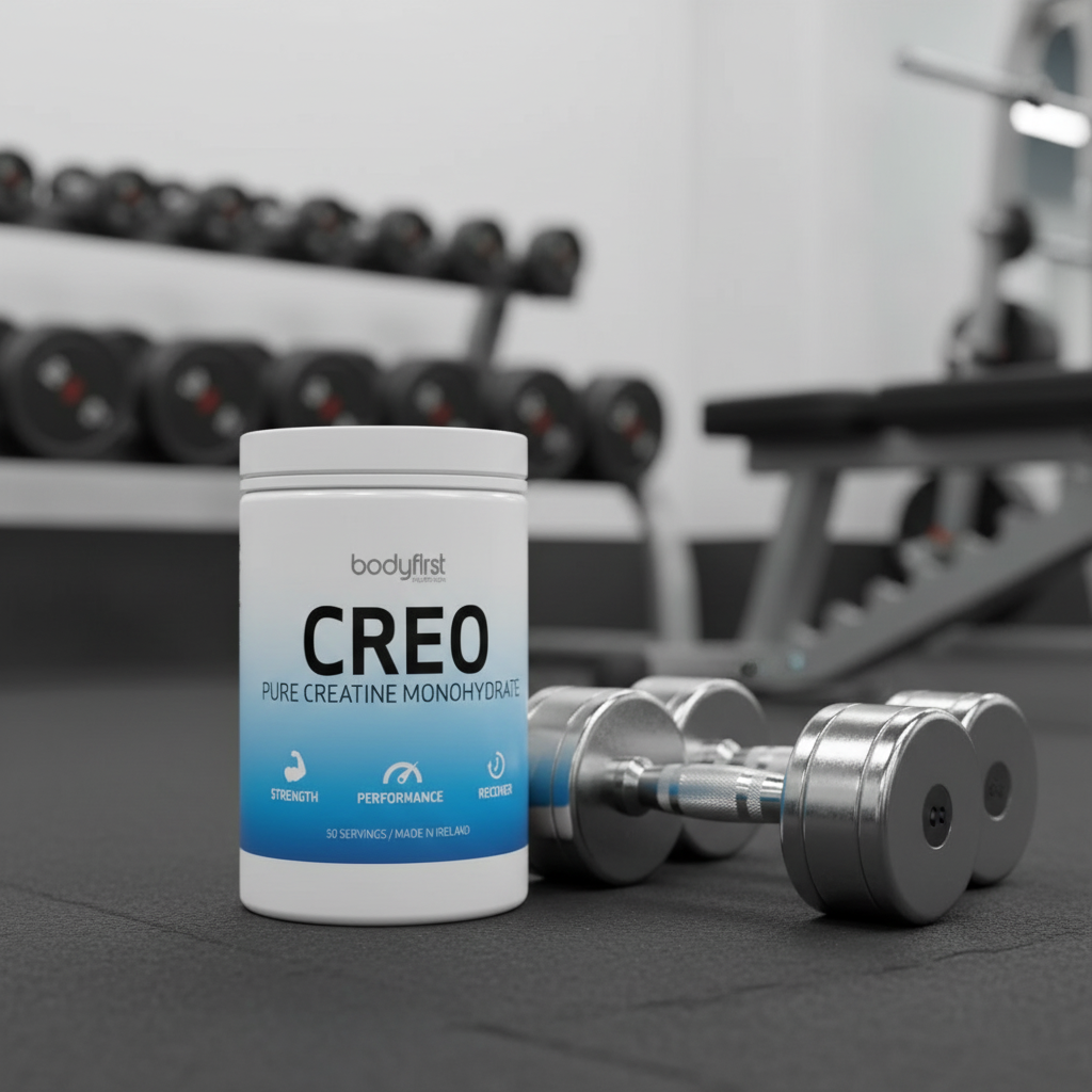 Creo tub near dumbbells